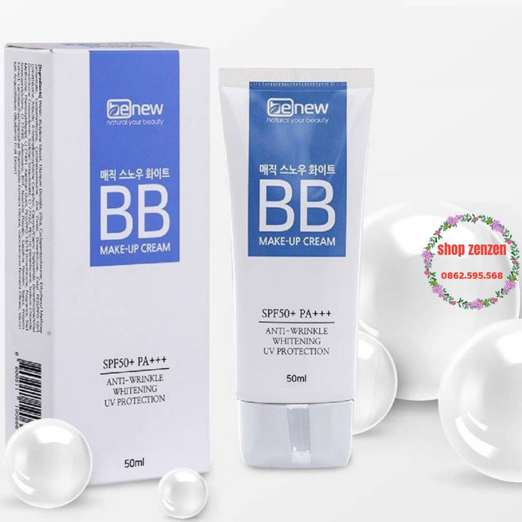 [Chính hãng] Kem Trang Điểm Ma Thuật BB Cream Benew Magic Snow White Hàn Quốc