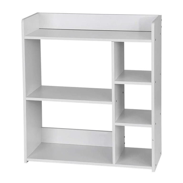 Giá kệ sách gỗ nhựa pitech đa năng thiết kế hiện đại, tối ưu không gian, kích thước cao 80* rộng 60 *sâu 20cm
