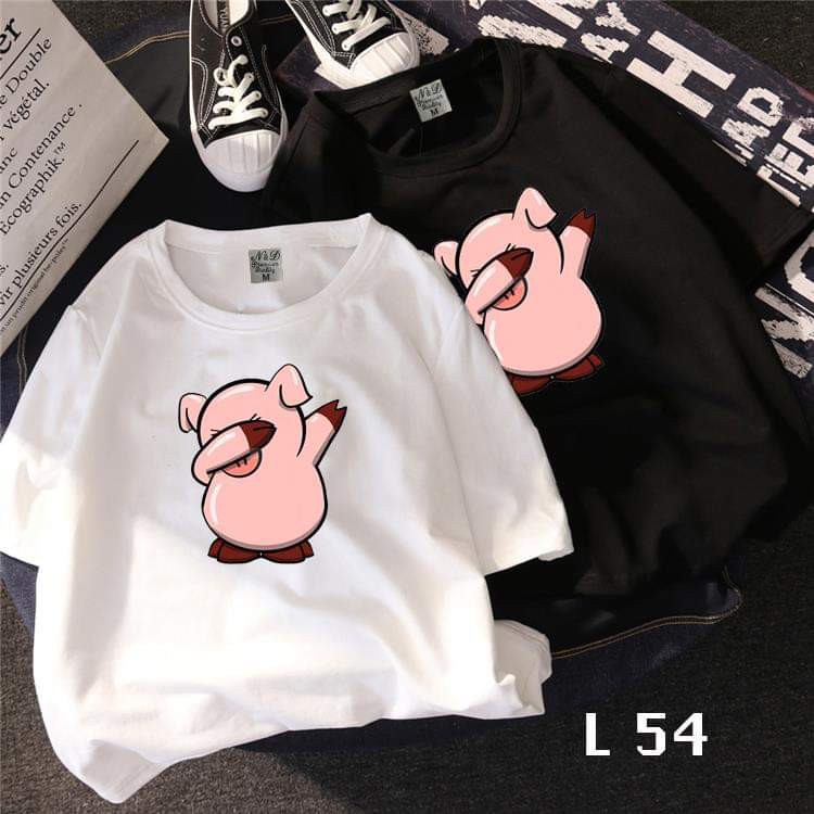 Áo thun teen nam nữ TAY NGẮN UNISEX NAM NỮ hình heo