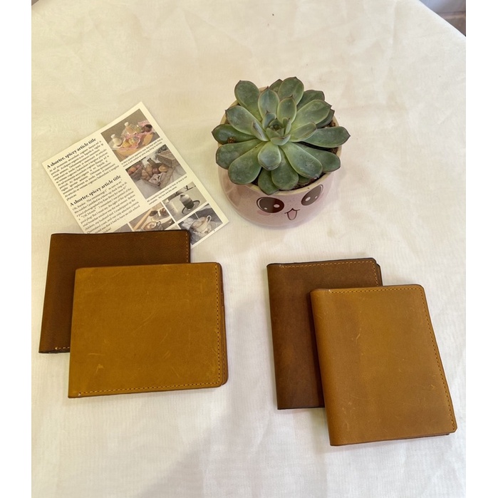 [TonaShoe] Ví HandMade TonaShoe Kiểu Dáng Đứng Và Ngang Tiện Lợi Màu Cổ Điển