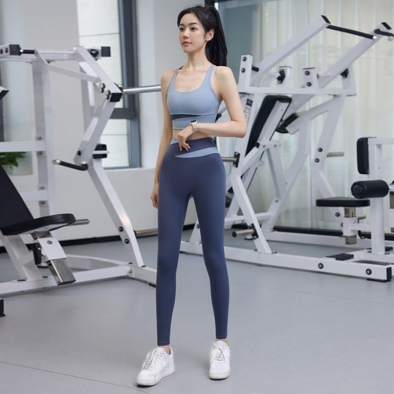 Bộ Đồ Tập Myna Quần Dài Áo Ba Lỗ Tập Gym Yoga Thể Thao Nữ Thông Thoáng Siêu Co Giãn 988