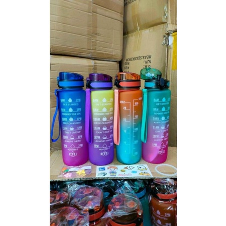 Bình Đựng Nước Refill 1 Lít Cao Cấp Có Quai Đeo,,,,