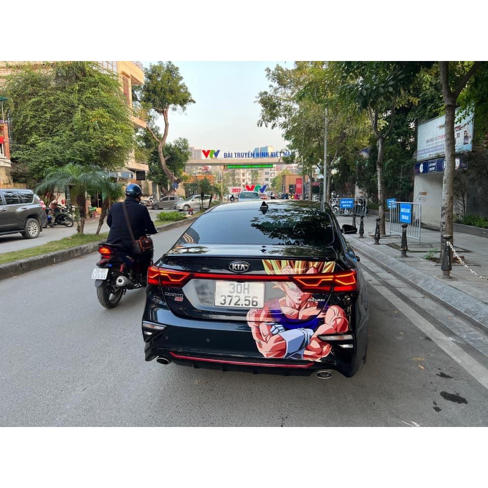 Dragon Ball - Decal Songoku dán Xe Ô Tô