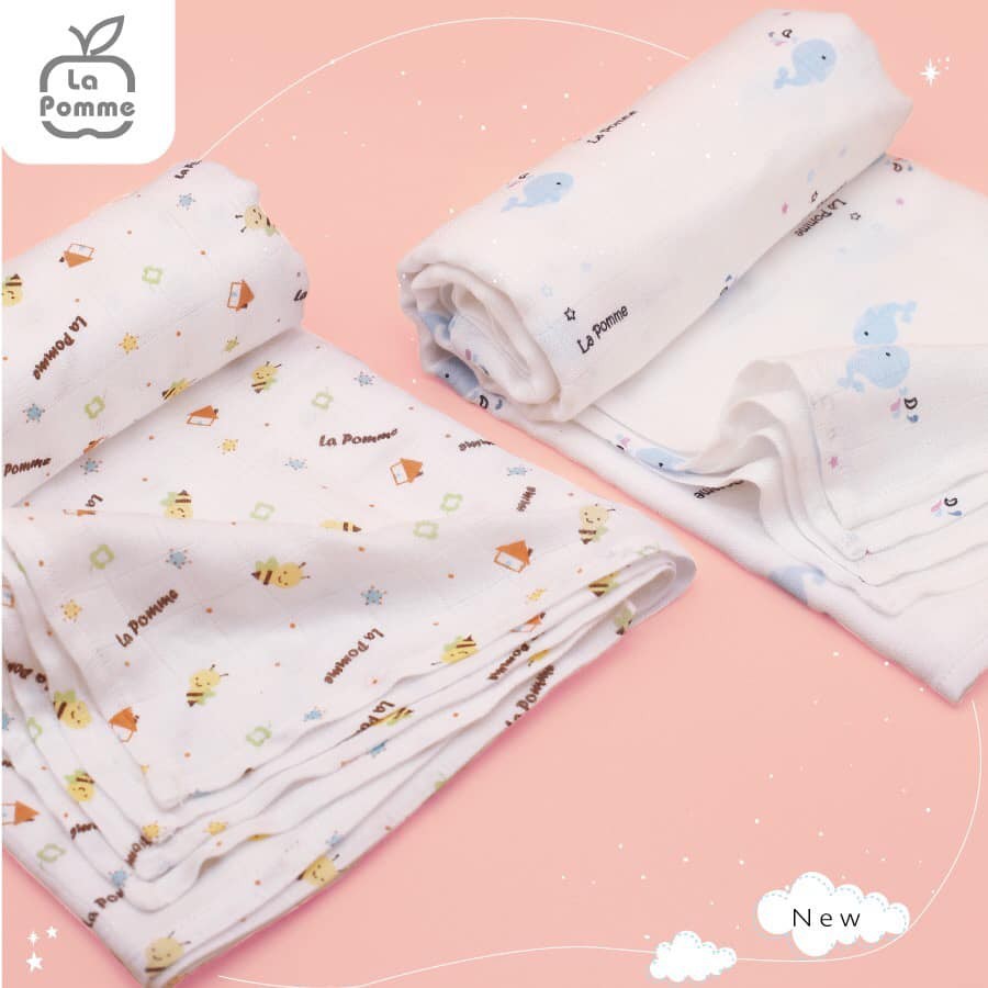 Khăn Đa Năng Lapomme | Khăn tắm Lapomme Sợi Tre Lụa Cao Cấp 120x120cm / set 2 75x75cm