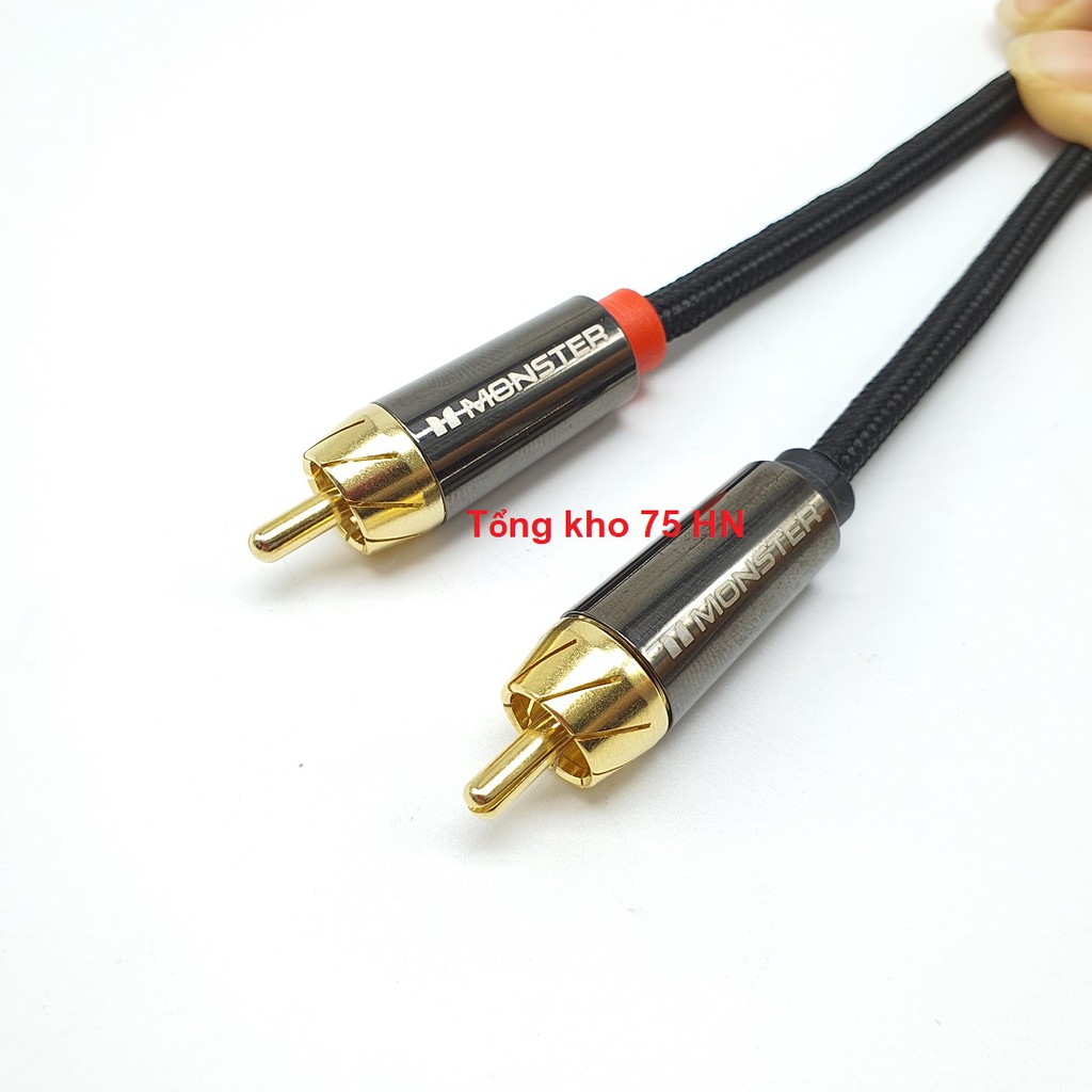 Cáp Audio 3.5 ra 2 AV/RCA Monster 1000A cao cấp