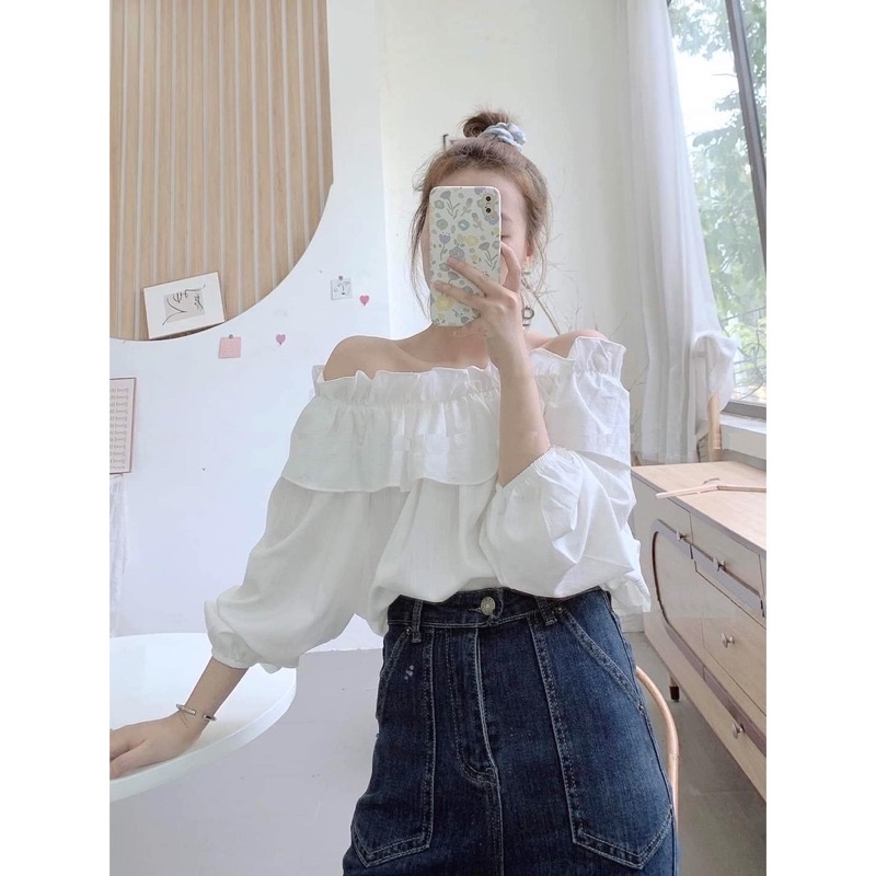 ÁO TRỄ VAI PHỒNG XINH ĐẸP M14 [Hàng Siêu Cấp] | BigBuy360 - bigbuy360.vn