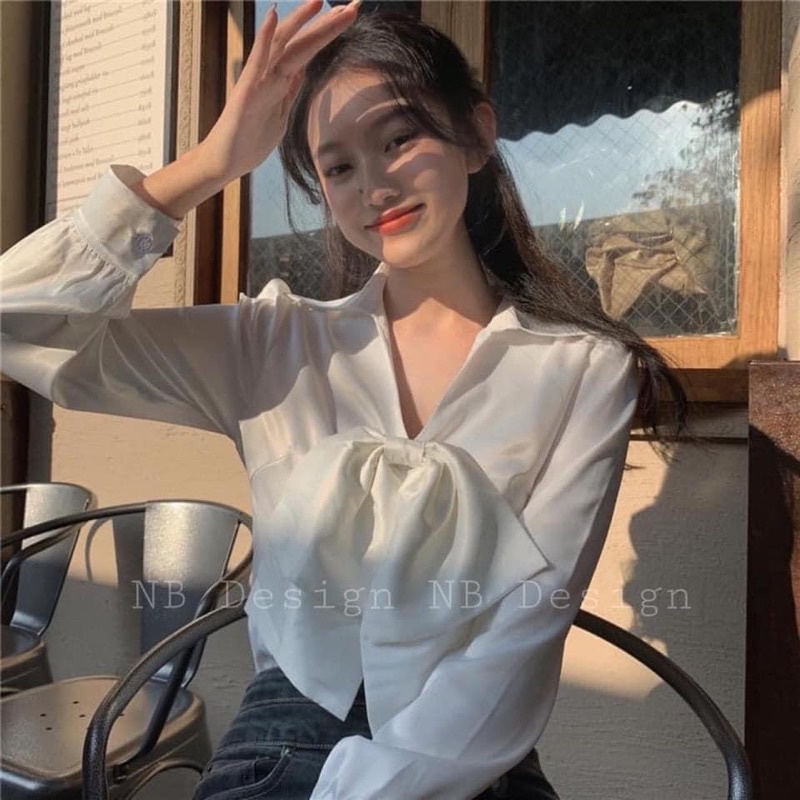 ÁO SƠ MI LỤA NƠ NGỰC MẪU MỚI