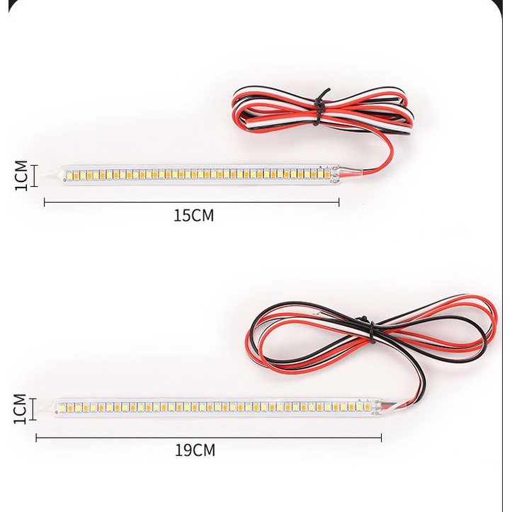 One Cặp Đèn LED Tín Hiệu Xi Nhan DRL Ánh Sáng Trắng / Vàng Chuyên Dụng Cho Xe Hơi