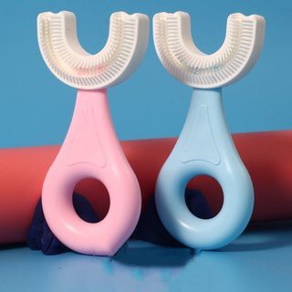 Bàn chải đánh răng silicone hình chữ U cho trẻ em