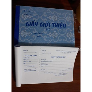 5 cuốn Giấy giới thiệu tốt (50 tờ/cuốn)