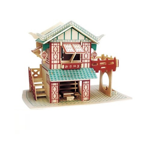 Đồ chơi lắp ráp gỗ 3D Mô hình nhà Ming Xuân Tea