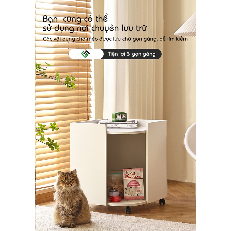 Bàn trà di động có bánh xe, tủ đựng đồ tiện dụng.GP194