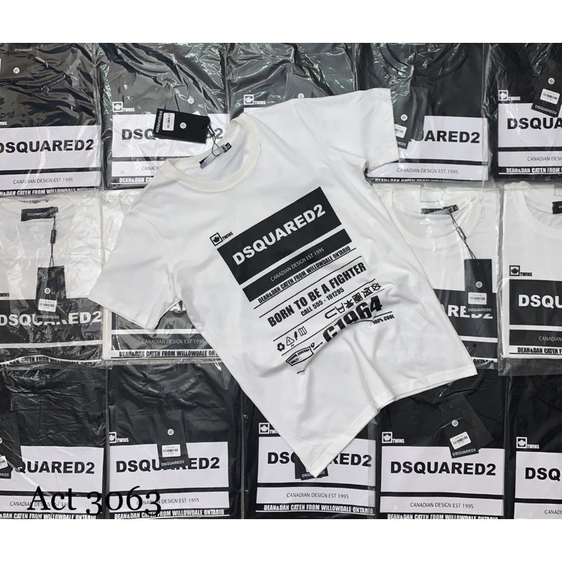 Áo phông nam, áo thể thao nam D S Q ô vuông, hàng có bigsize đến 85kg | BigBuy360 - bigbuy360.vn