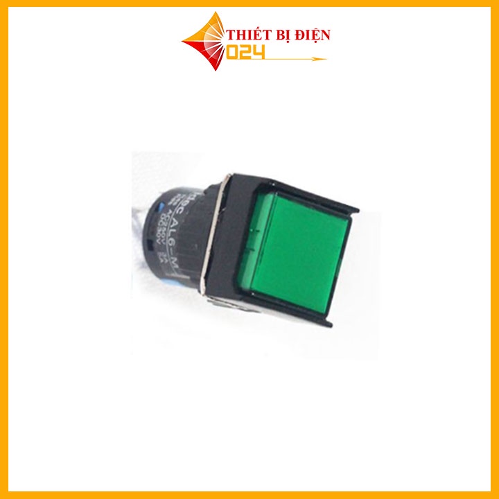 Nút Nhấn Đề Chữ Nhật 220VAC LA16J-11D Nhấn Nhả Có Đèn