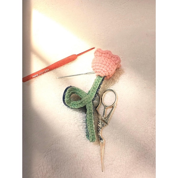 Phôi kẹp tóc càng cua 9cm nhiều màu