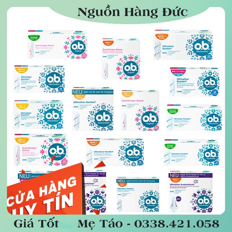 Băng vệ sinh Tampon Ob Đức - Date mới đủ Bill