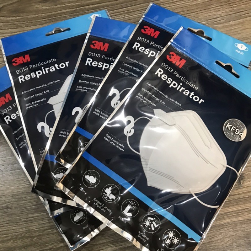 Khẩu Trang 3M 9013 đạt chuẩn KF94, Ngăn ngừa bụi mịn PM2.5  Gói 1 Cái | BigBuy360 - bigbuy360.vn