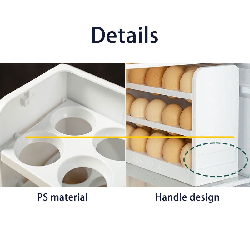 ONLY HOUSE Hộp Đựng Trứng Nắp Lật Phân Loại Đặc Biệt Chống Rơi Cho Tủ Lạnh Nhà Bếp