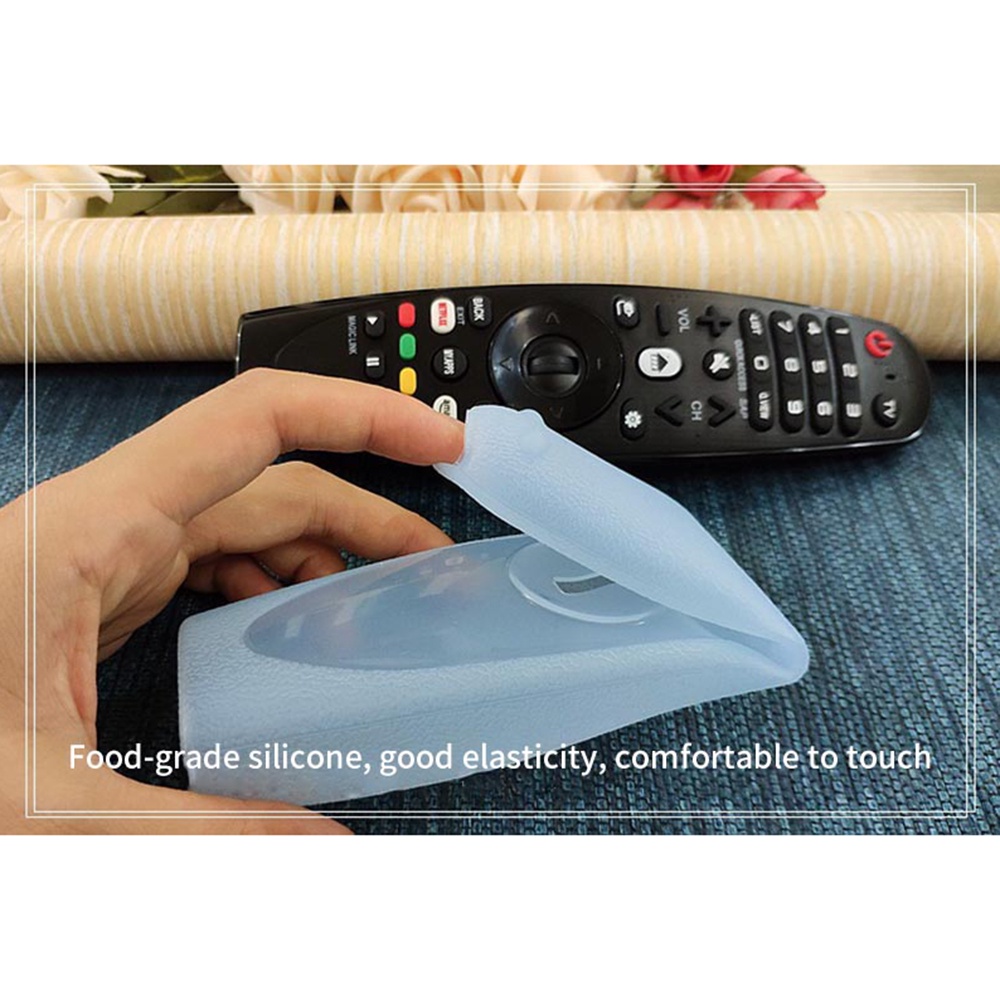 Vỏ Bọc remote TV LG AN-MR600/650 Bằng Silicon Dày Trong Suốt Chống Rơi HD