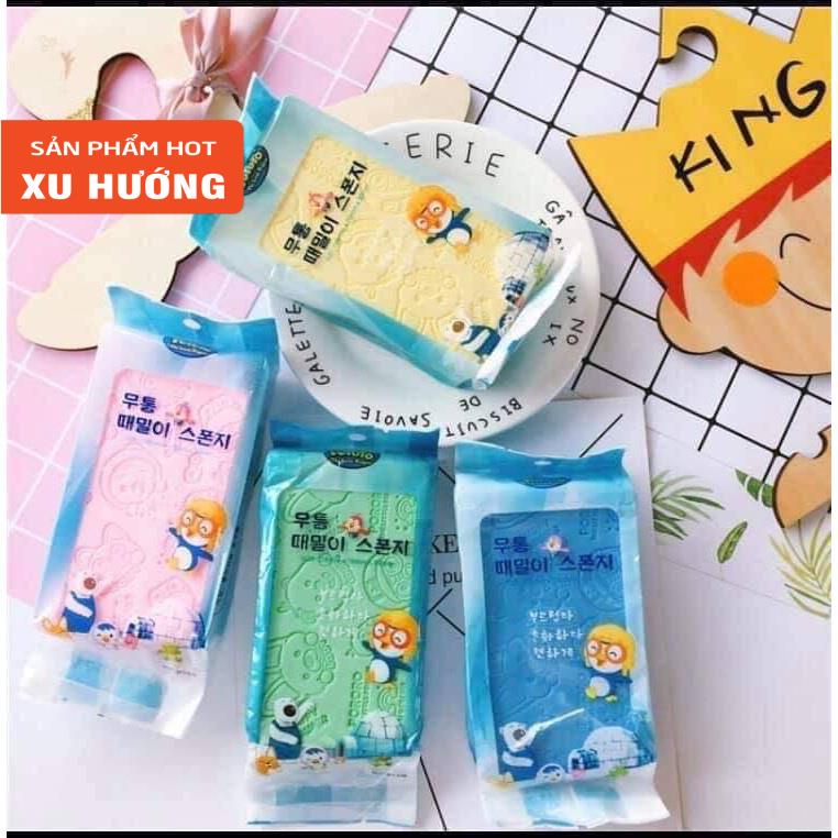 Bông tắm miếng kỳ ghét tẩy tế bào chết da tạo bọt siêu sạch hàn quốc - Glow Asia