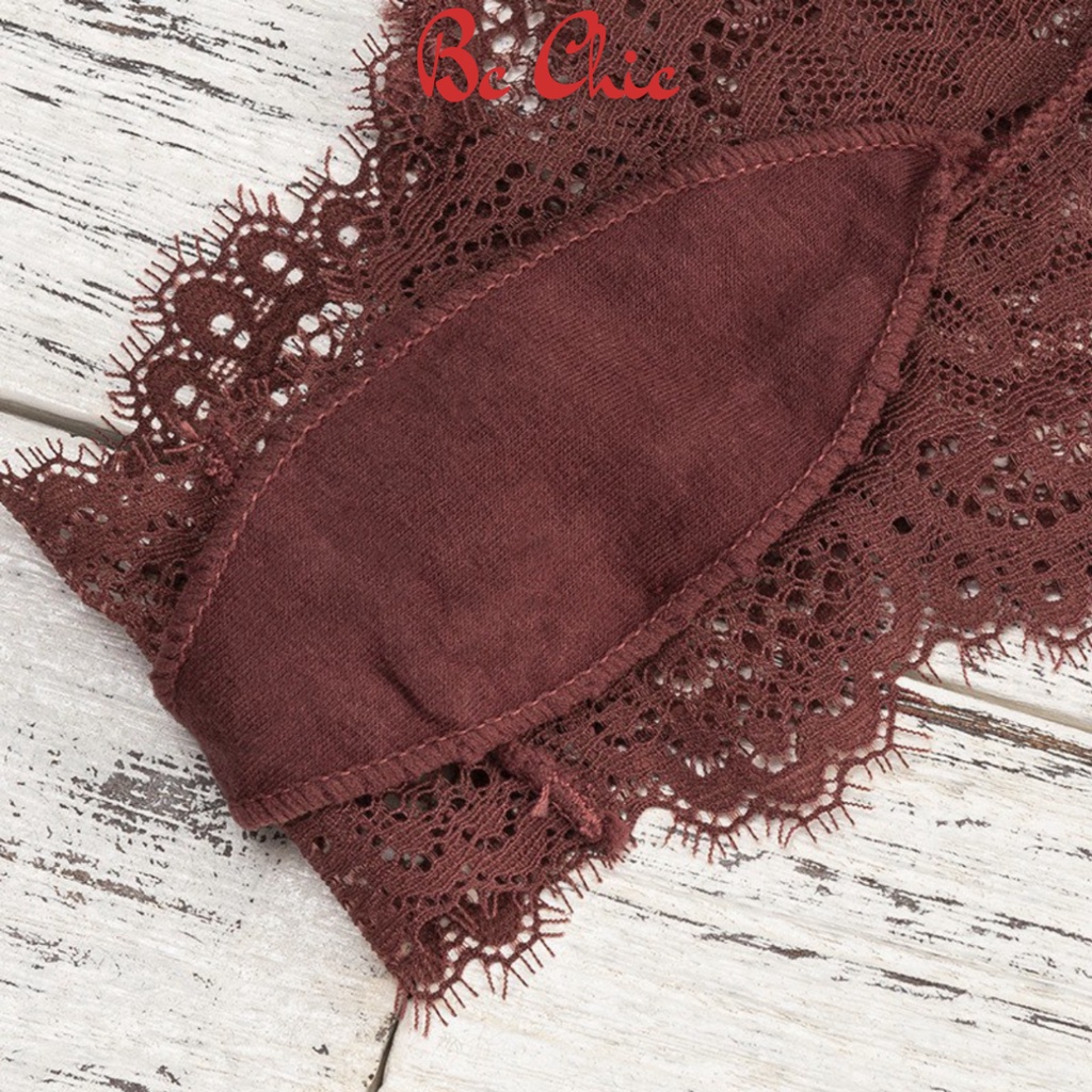 Quần Lót Nữ Lọt Khe Ren cao cấp mềm mại họa tiết gợi cảm quyến rũ mã Q410 BC_CHIC LINGERIE