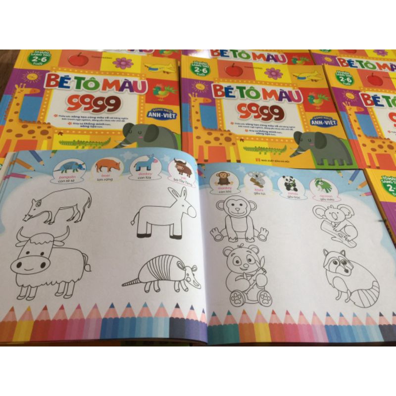Bé Tô Màu 9999 SongNgữ Anh Viêt