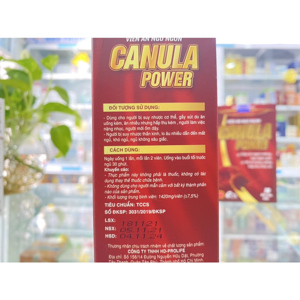 - CANULA POWER H30V - Viên ăn ngủ ngon, tăng cường hấp thu thức ăn