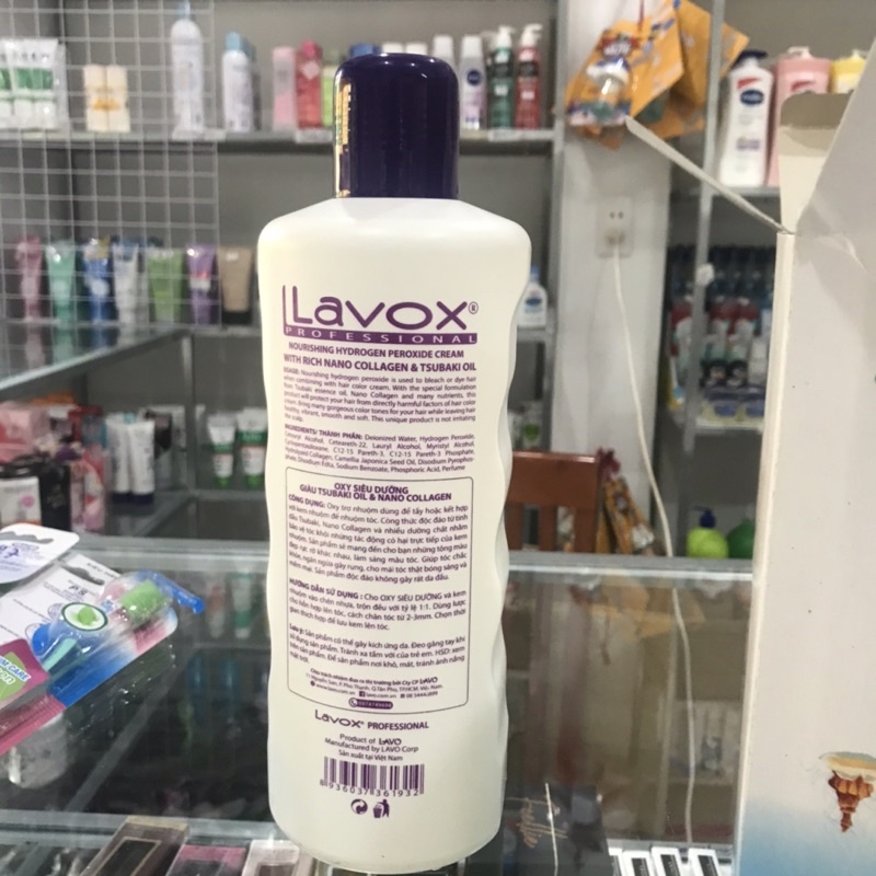 OXY NHUỘM TÓC CAO CẤP LAVOX - 3% – 6% – 9% – 12% 1000ML