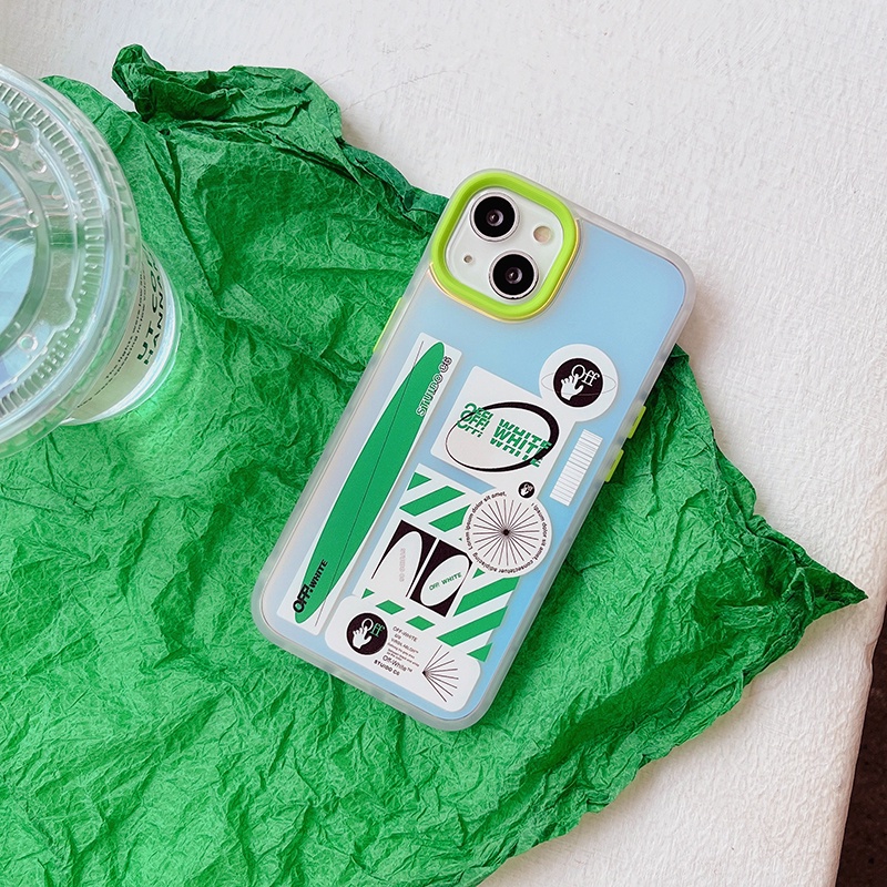 OFFWHITE Ốp Điện Thoại In Logo Off White Sang Trọng Cho iphone 13 Pro Max i13 13pro 11ProMax i11 iX Xs XR Xs Max 7plus 8plus 12Pro 12 Pro Max