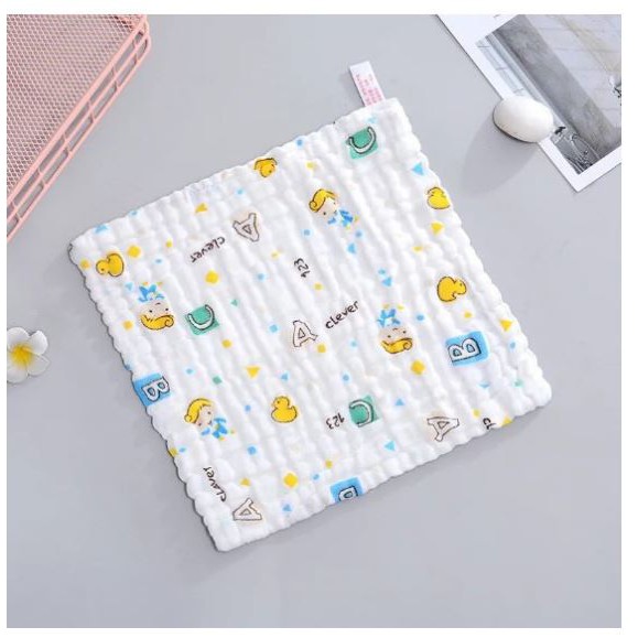 Khăn xô sữa nhăn 6 lớp mềm mại, thấm hút tốt