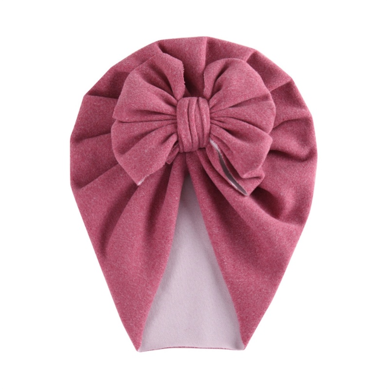 Mũ Beanie Giữ Ấm Bằng Vải Cotton Thoáng Khí Cho Bé Gái