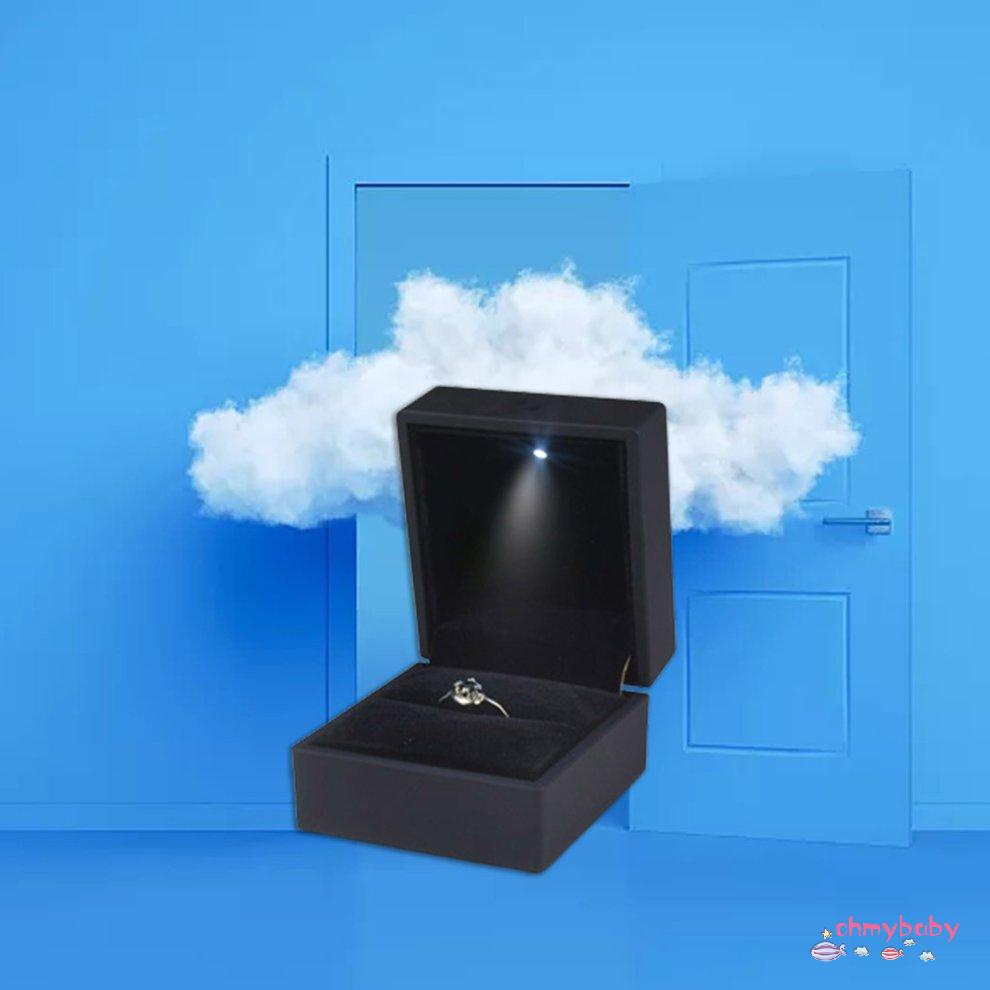 Hộp đựng nhẫn cao cấp với đèn Led Hộp đựng đồ trang sức bằng kim cương Hộp đựng đồ trang sức [8/1]