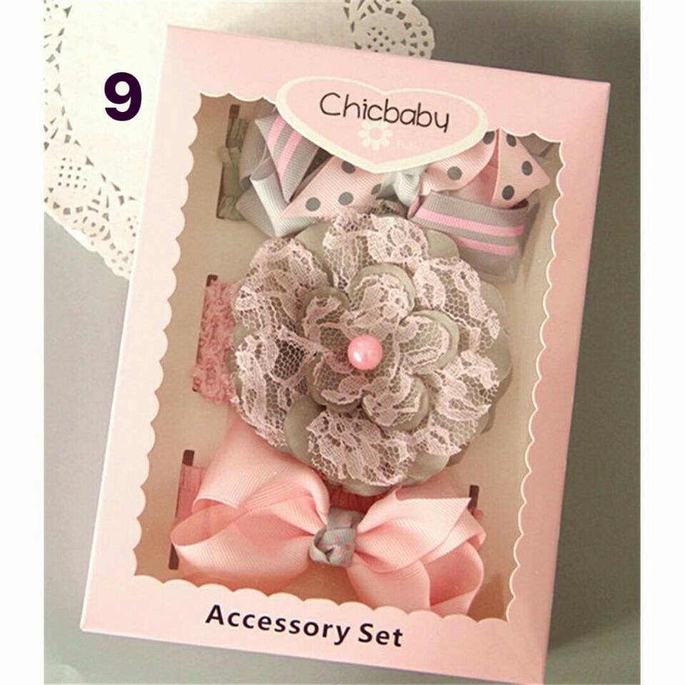 Set Băng đô Chicbaby kèm hộp cho bé gái MS02