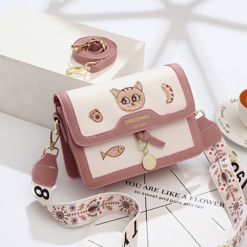 Túi Đeo Vai Hình Vuông Cỡ Nhỏ Dễ Thương Thời Trang Cho Nữ