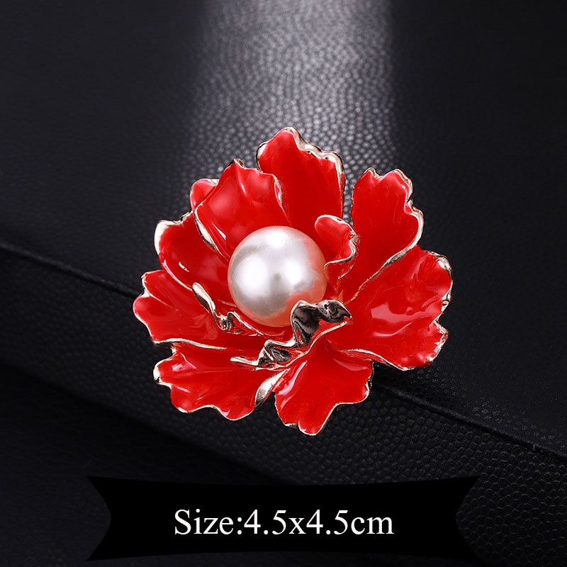 Ghim Cài Áo Hình Hoa Tulip Đính Đá Nhân Tạo Thời Trang Cho Nữ