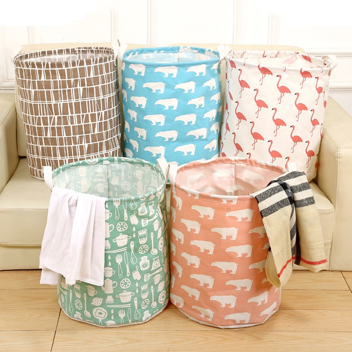 Giỏ vải đựng đồ CSHome gấp gọn cỡ lớn 45 lít đa năng tiện lợi mẫu mới, đựng quần áo bẩn, chăn màn tiện dụng