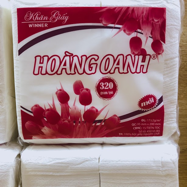 giấy quán ăn hoàng oanh 450 tờ đôi 320 gram