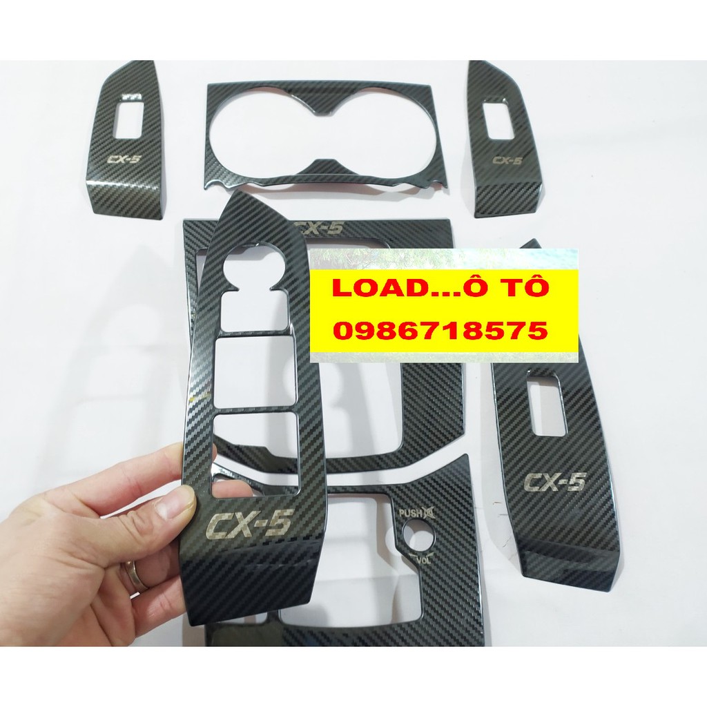 Ốp Nội Thất Xe Mazda CX5 2022-2018 Vân Carbon Cao Cấp