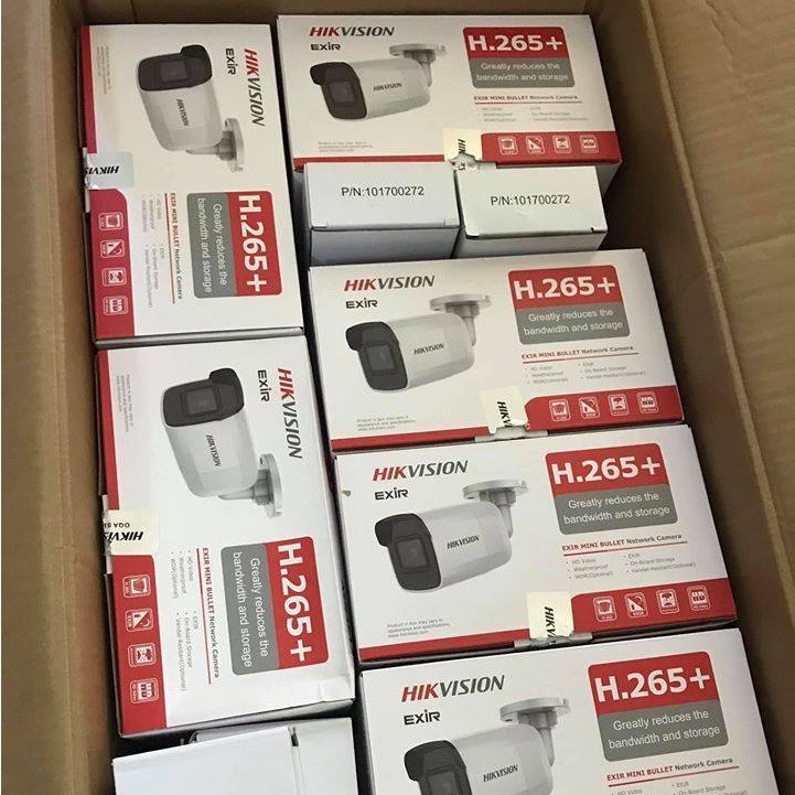 Camera IP POE Ngoài Trời 2.0Mp HIKVISION DS-2CD2021G1-I, Hồng Ngoại 30m, Chống Nước IP67, Chuẩn Nén H.265+