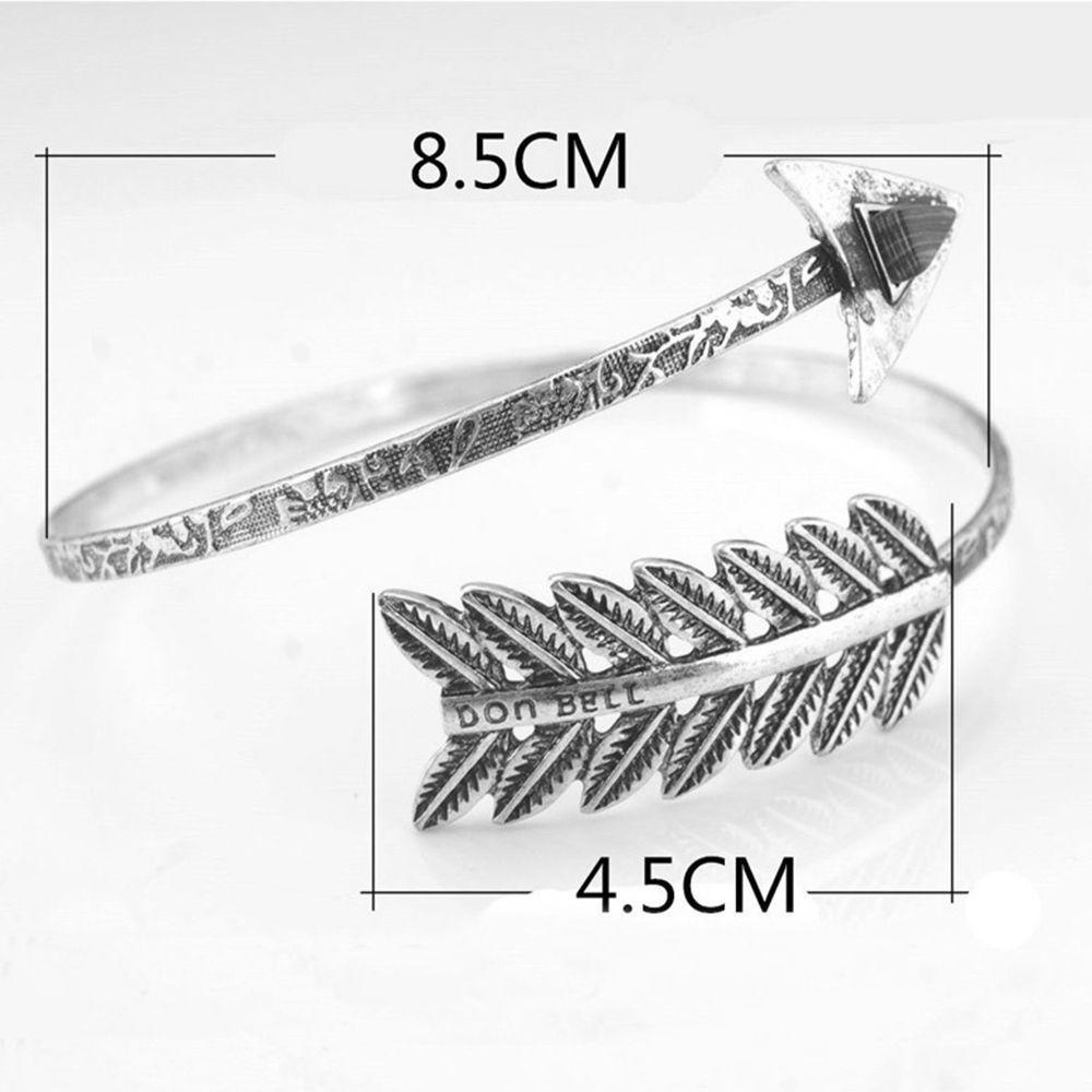 FORBETTER Vòng Đeo Cánh Tay Charm Mũi Tên Phong Cách Bohemian Cổ Điển Hàng Mới