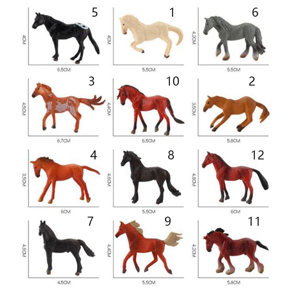 Mô Hình Ngựa Gỗ DARON Mini 12 Phong Cách Ả Rập Morgan Stallion Giáo Dục Cho Bé