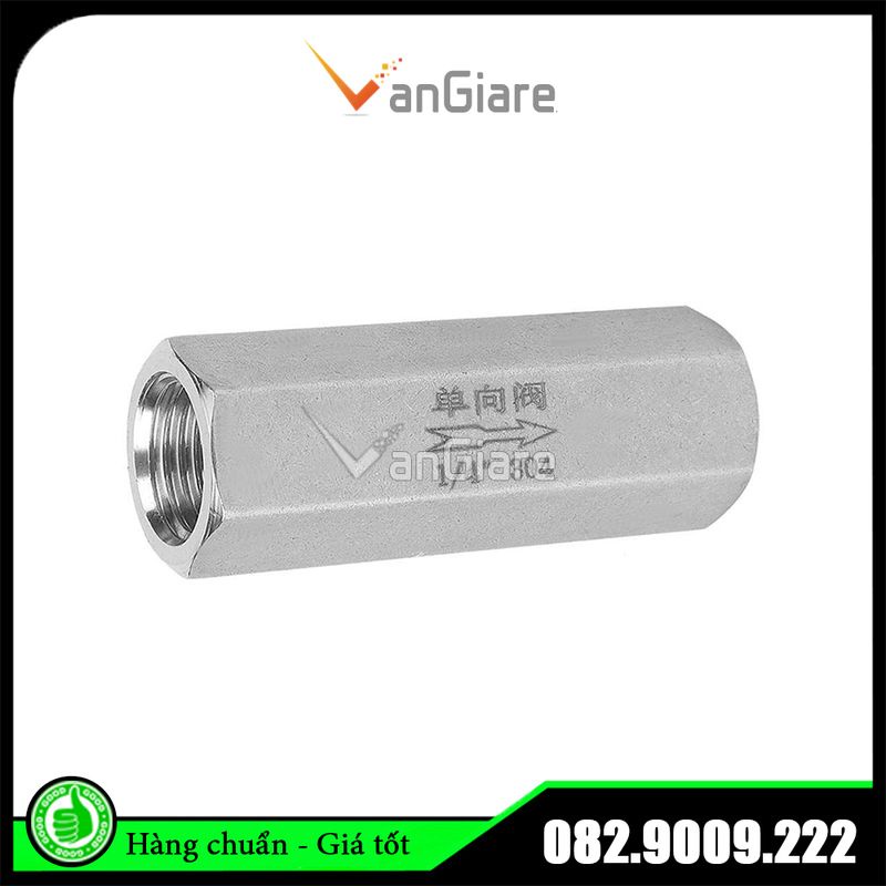 Van 1 chiều KHÍ NÉN CV inox 304 CV01 CV02 CV03 CV04, ren 9.6 13 17 21