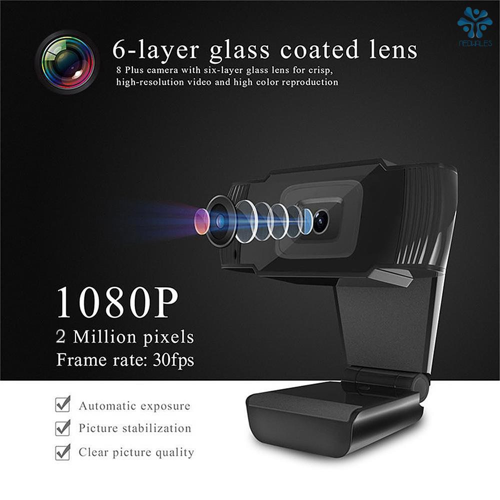 Webcam 1080p Hd Góc Rộng 30fps Kèm Bộ Phụ Kiện | BigBuy360 - bigbuy360.vn
