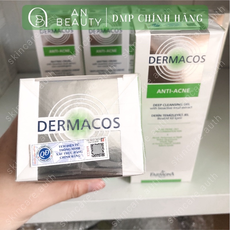 Sữa Rửa Mặt DERMACOS ANTI ACNE Sạch Sâu, Giảm Mụn 150ml
