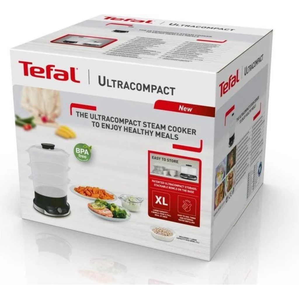 Nồi Hấp 3 Tầng TEFAL VC2048 Hàng Chính Hãng