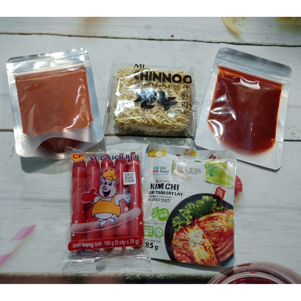 COMBO NẤU MÌ CAY VỊ KIM CHI