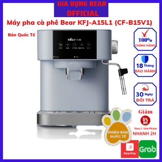 Máy pha cà phê mini Espresso Bear KFJ-A15L1 (CF-B15V1), máy ép pha chế cafe gia đình và buôn bán, bảo hành 18 tháng