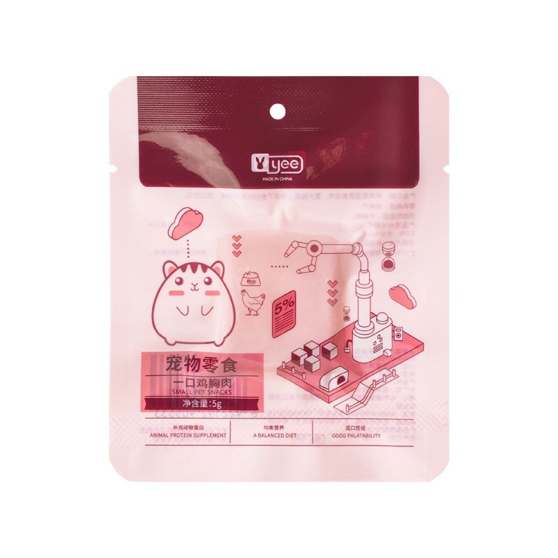 thịt ức gà YEE cho hamster/ sóc/ nhím/ rat/dumbo 5gr