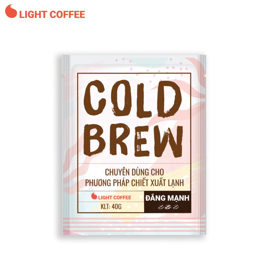Cà phê pha Cold brew Light Coffee đắng nhiều - túi 40gr