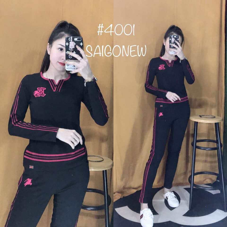 Đồ bộ tay dài lo thêu, chạy viền y Hình- Form đẹp | BigBuy360 - bigbuy360.vn